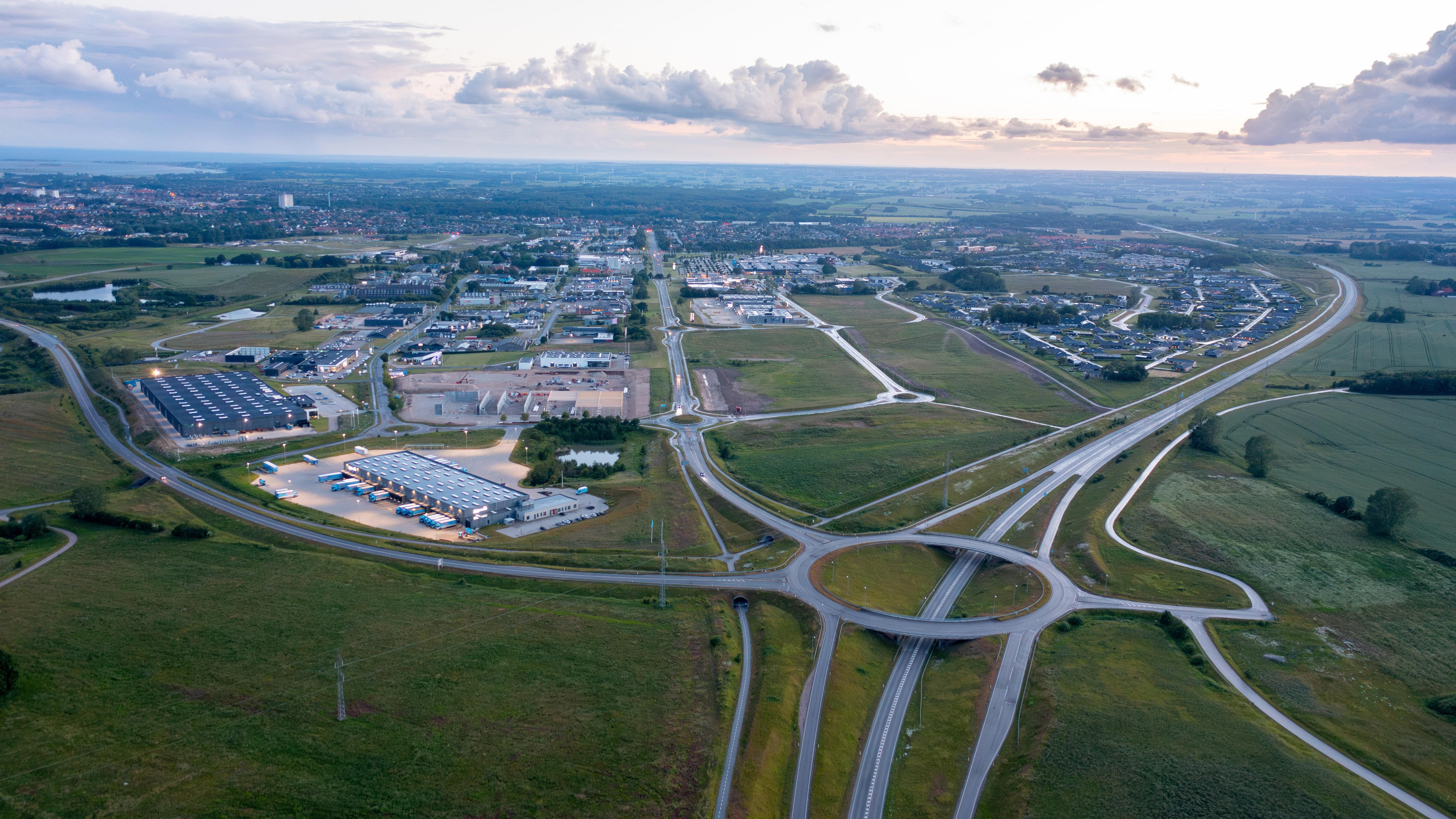 Øverup erhvervsområde i Næstved Kommune
