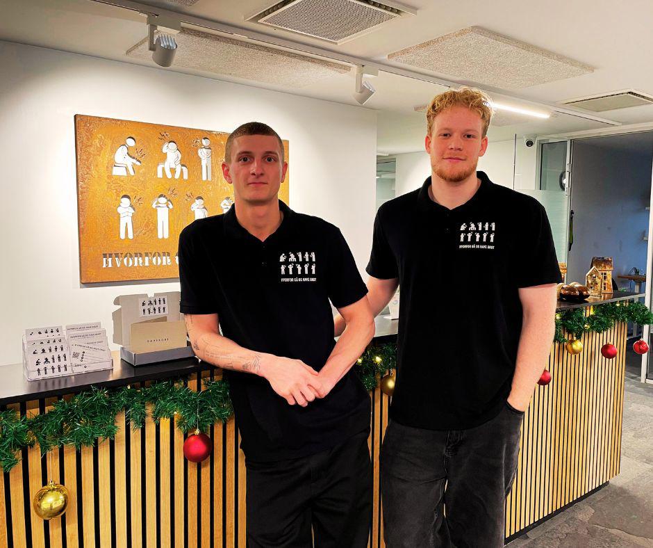 Mads Aalborg og Emil Duvander er henholdsvis direktør og partner 